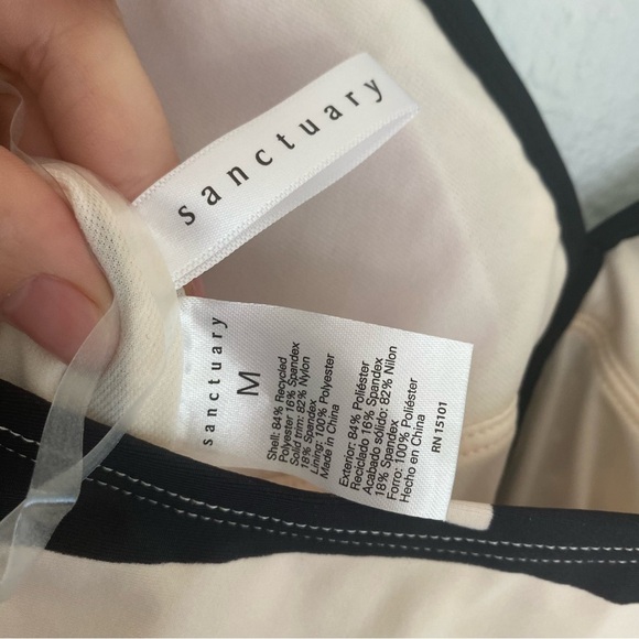 Sanctuary Black and Cream One Piece Swimsuit - Picture 5 of 5